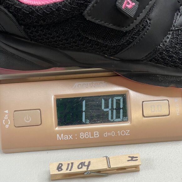 Propet Stability X Strap Womens Sneaker 8.5N (AA) Black Pink Hook & Loop WAA033M - Picture 14 of 15